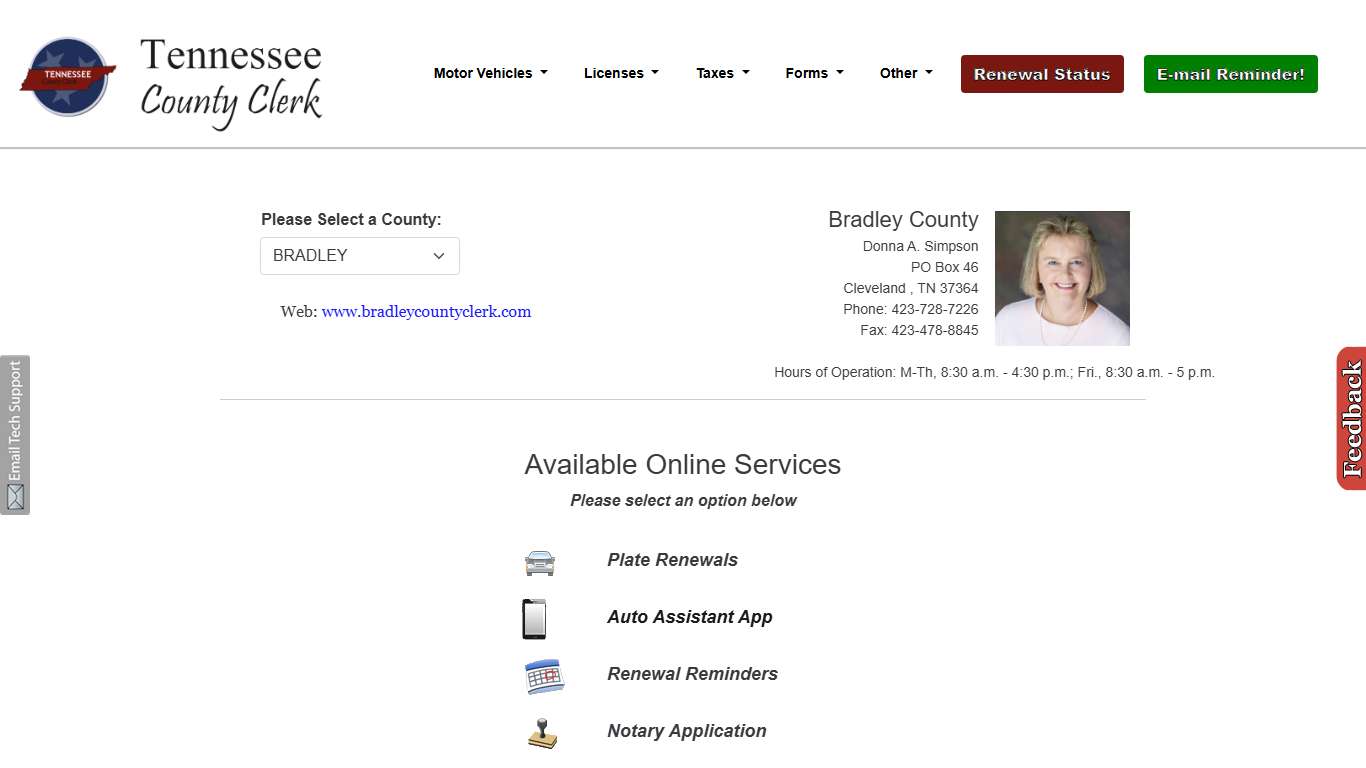 Tennessee County Clerk